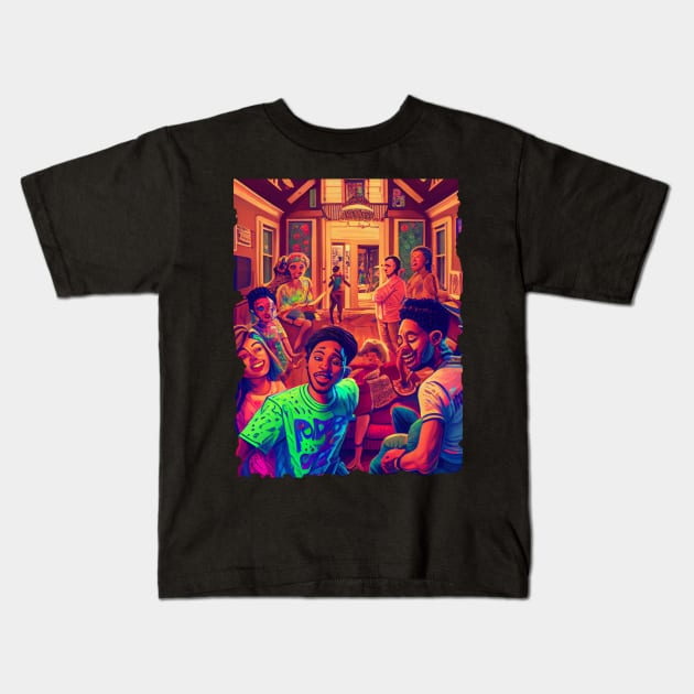 House party Kids T-Shirt by Pixy Official